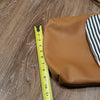 Thirty-One Striped Flap Close Crossbody Satchel Bag Travel Modern Contemporary