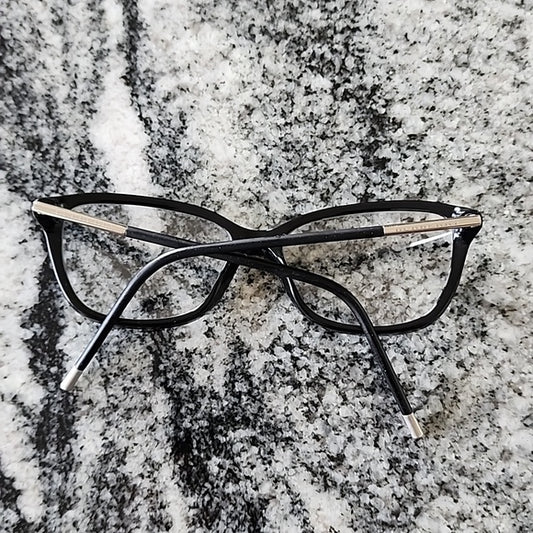 Burberry Prescription Glasses Lightweight Comfy Luxury Academia Classic Black