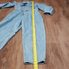 (XS) SHEIN Full Length Denim Jumpsuit Coveralls Farmhouse Outdoors Light Wash