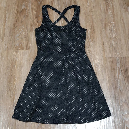(S) H&M Polka Dot Fit & Flare Mini Dress Dance Party Casual Outdoor Date Night