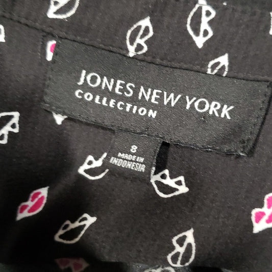 (8) Jones New York Collection Business Casual Unique Print Fun Light Occasion