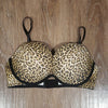 (36D) BCBGeneration Leopard Print Padded Support Underwire Intimates Comfortable