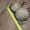 (36D) BCBGeneration Leopard Print Padded Support Underwire Intimates Comfortable