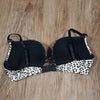 (36C) Victoria's Secret Bombshell Plunge Padded Underwire Leopard Print Lace