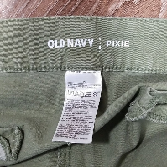 (14) Old Navy Pixie Chino Shorts in Olive Through This Outdoor Casual Beach