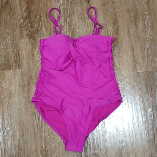 (14) NWOT George. Solid Color Classic Minimalist One Piece Swimsuit Vacation