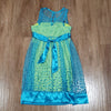 (10) Newberry Youth Girl's Sparkling Glittrr Fit & Flare Mesh Party Occasion