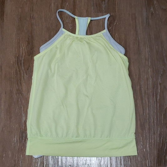 (12) Ivivva Athletica by Lululemon Athletica Youth Girl's Racerback Layered Tank