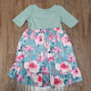 (2T) PatPat Toddler Girl's High Low Fit & Flare Dress Floral Print Ruffle Soft