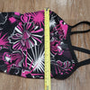 (M) Speedo Endurance + Youth Girl's Floral Print One Piece Swimsuit Cutout