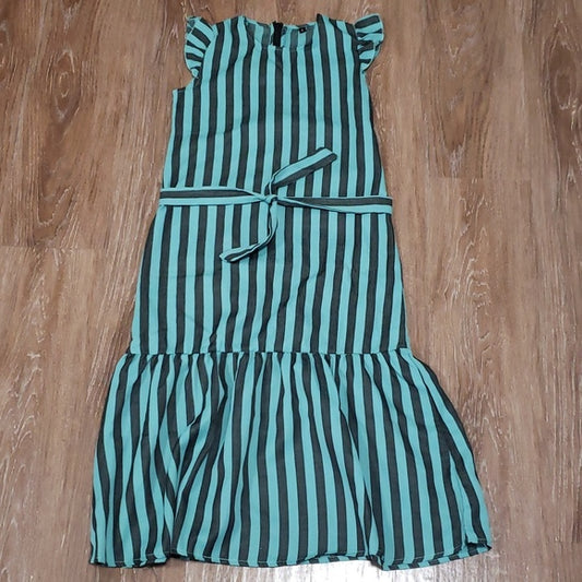 (9) PatPat Anan Baby Ltd. Youth Girl's Striped Belted Waist Formal Occasion