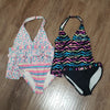 (10-12) George. Youth Girl's Colorful 2pc Tankini Sets Bundle V Neck Vacation