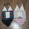 (10-12) George. Youth Girl's Colorful 2pc Tankini Sets Bundle V Neck Vacation