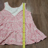 (10-12) Poof Girl Youth Girl's Lace Cottagecore Tiered Tank Top