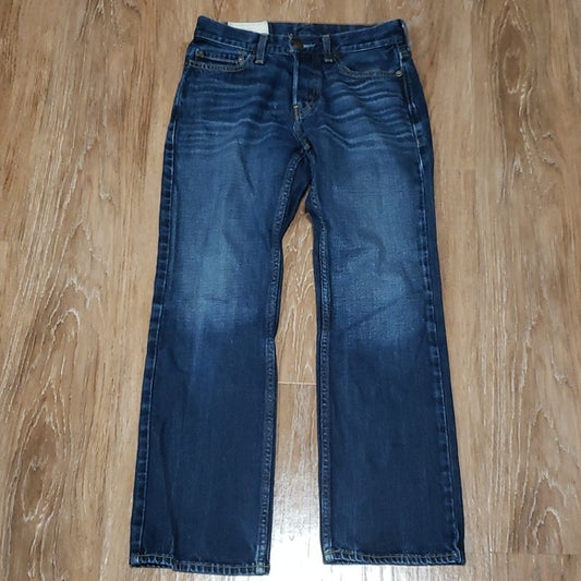 (W26/L28) Hollister Straight Leg Cropped Ankle 100% Cotton