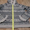 (M) ROXY Dip Out Patterned Hoodie Aztec Geometric Beach Oceanside Coastal