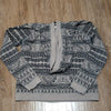 (M) ROXY Dip Out Patterned Hoodie Aztec Geometric Beach Oceanside Coastal