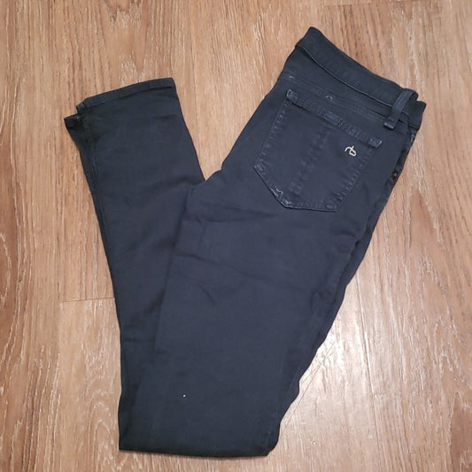 (25W) Rag & Bone Skinny Fit Stretch Denim Jeggings Made in the U.S.A. Ankle