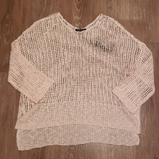 (M) NWT Charlie B Loose Knit Oversized Accents Comfortable Casual Soft