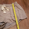 (M) Aritzia Wilfred Allant Shorts With Pockets Tie Waist Neutral Relaxed Fit