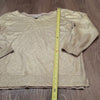 (S) Banana Republic Metallic Holiday Knit Beige Shine Boatneck Special Occasion