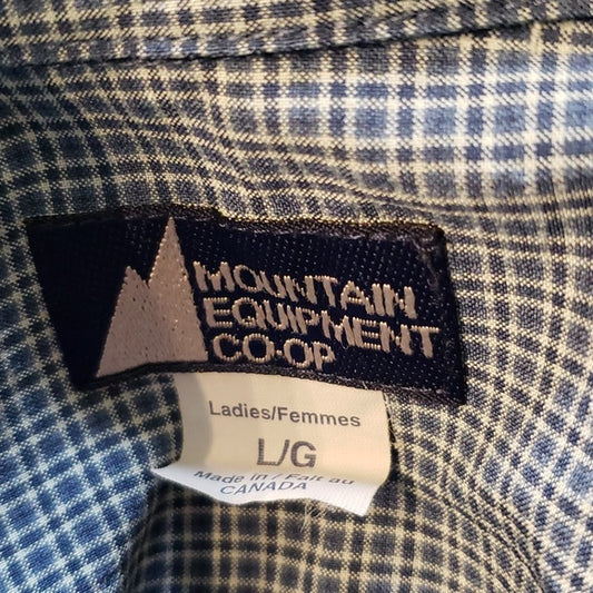 (L) Mountain Equipment CO-OP MEC Plaid Print Outdoor Hiking Athleisure Camping