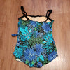 (18W) Maxine of Hollywood Flattering One Piece Swimsuit Tropical Pool Resortwear