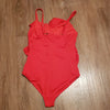 (L) H&M Ruffle One Piece Swimsuit Minimalist Beach Resortwear Pool Swimwear