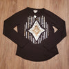 (S) NWT ARIAT Lightweight Reversible Sequin Ace of Diamonds Casual Classic Tee