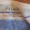 (XL) Talbots 100% Linen Lightweight Slightly Sheer Striped Pastel Vacation Beach