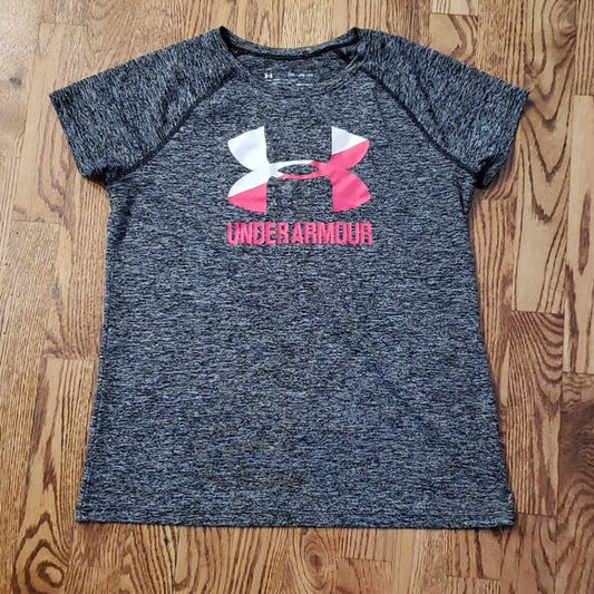 (XL) Under Armour Youth Logo HeatGear Heathered Activewear Athleisure Loose Fit