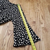 (XS) ZARA Polka Dot Print Flowy Loose Fit Pleating Dots Statement Sleeves