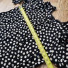 (XS) ZARA Polka Dot Print Flowy Loose Fit Pleating Dots Statement Sleeves