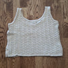 (P) St. John Crochet Knit Crop Top Cropped Loose Fit Seashell Inspired Bohemian