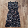 (4) Calvin Klein Leopard Print Keyhole Cutout Fitted Fancy Office Workwear