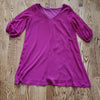 (S) Lulu's Poet Cutout Sleeve Romantic Mini to Midi Flowy Solid Color V Neck