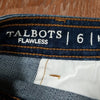 Talbots Flawless High Waist Wide Crop Denim Comfy Casual Summer Vacation