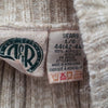 (L) R&R Sears Thick Cable Knit Turtleneck Cozy Classic Neutral Tones Cottagecore