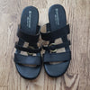 (7½N) Naturalizer N5 Comfort Heeled Slip On Sandals Minimalist Leather Upper