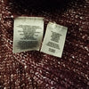 (S) RACHEL Rachel Roy Metallic Weave Cable Knit Cozy Sweater Autumn Vibes