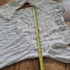 (M) Streetwear Society Crochet Cottagecore Statement Sleeves 100% Rayon