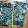 (XL) One World Abstract Colorful Loose Fit Top Business Casual Unique Whimsical