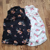 (6) DIVIDED by H&M Floral Print Sleeveless Collared Blouses 2 Piece Bundle