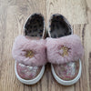 (EU24) Roberto Cavalli Metallic Animal Print Faux Fur Toddler Girl's Luxury