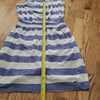 (S) Garage Striped Racerback Mini Dress with Pockets Vacation Beach V Neck