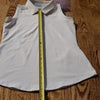 (XS) Adidas Partial Button Up Collared Sleeveless Golf Top Activewear Sporty