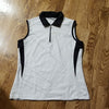 (S) Nivo Collared Sleeveless Golf Top Athleisure Activewear Sporty Athletic