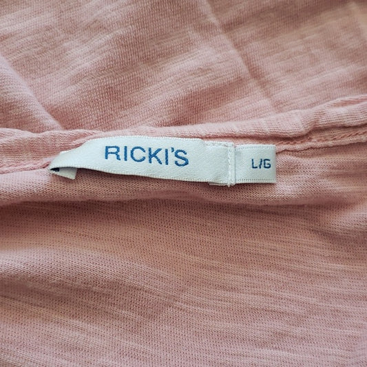(L) Ricki's Casual Lightweight Classic Solid Color Comfortable