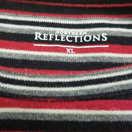 (XL) Northern Reflections Striped Soft Crew Neck Layers Ski Cabin Casual Cosy