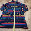 (S) Twik Rainbow Stripe Turtleneck Long Top Cozy Home Cabin Warm Cozy